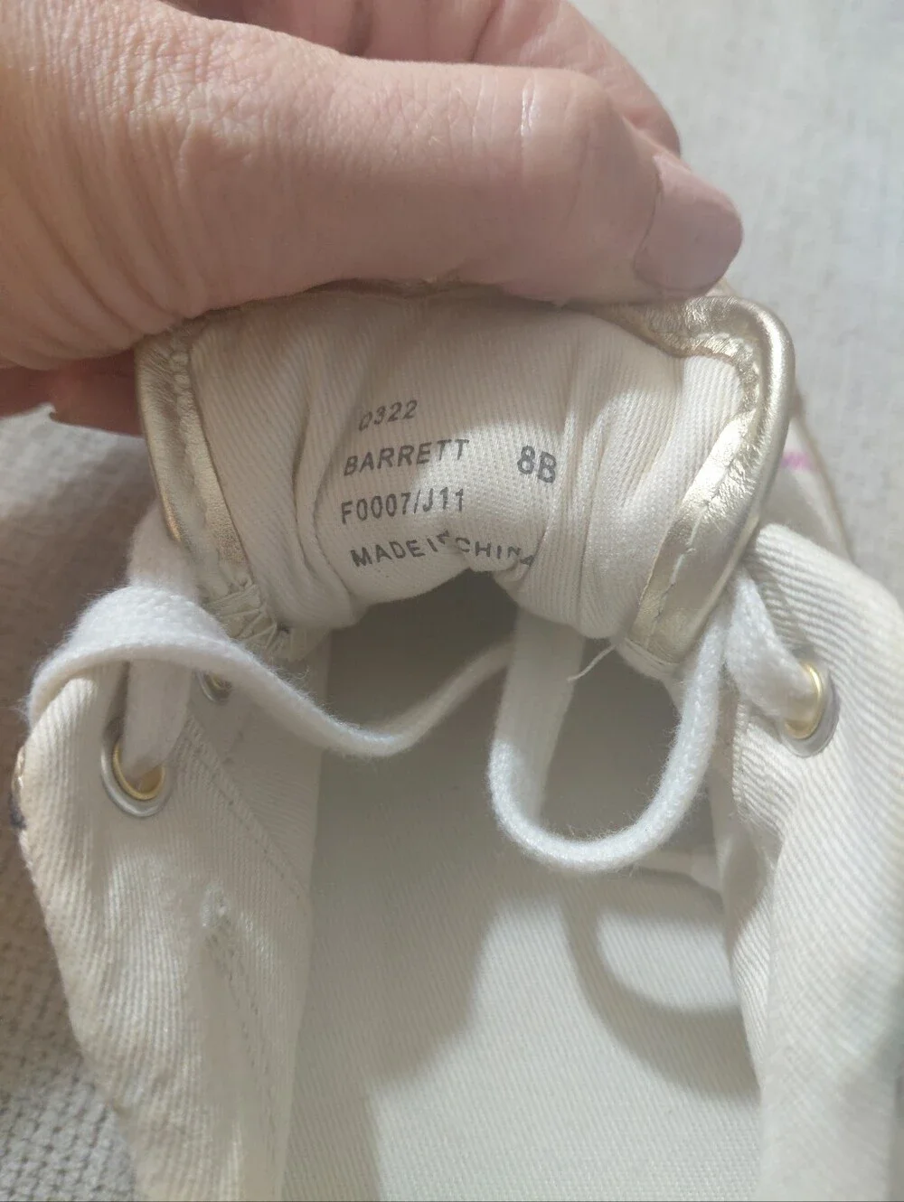 Coach Barrett Colorful Plaid Low-Top Sneakers with Gold Accents Size 8